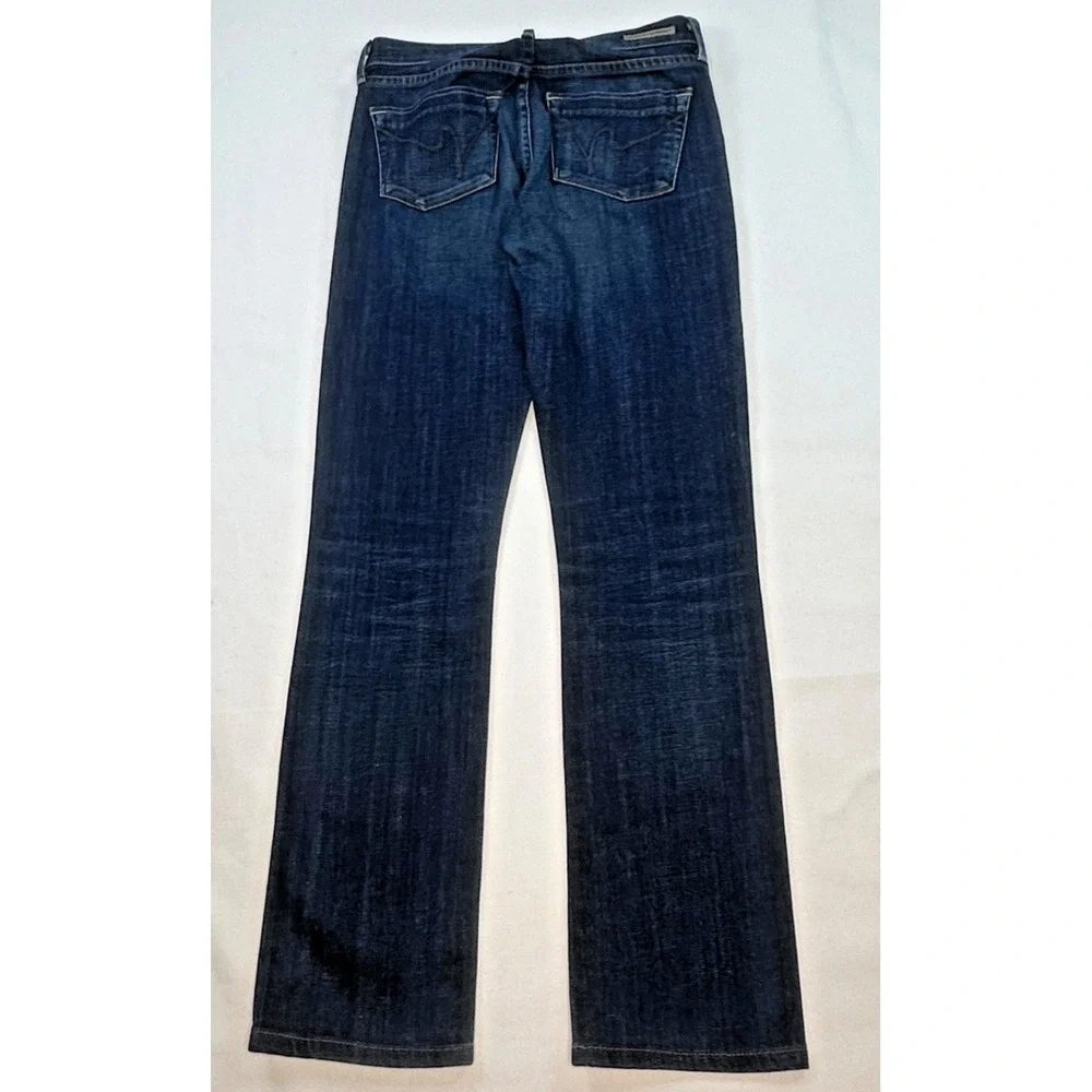 Citizens of Humanity Ava Women Low Rise Straight Leg Dark Blue Denim Jeans 24